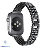 Diamante Crystal Bracelet Watch Band for Apple - Black / 42mm or 44mm