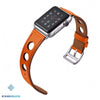 Leather Rally Apple Watch Band - Orange Textured / 42mm or 44mm