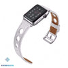 Leather Rally Apple Watch Band - White Textured / 42mm or 44mm