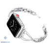 Marbella Diamond Link Band for Apple Watch - Silver / 38mm or 40mm