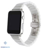 Ceramic Butterfly Loop Watch Band for Apple - White / 38mm or 40mm