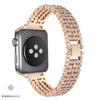 Diamante Crystal Bracelet Watch Band for Apple - Rose Gold / 42mm or 44mm