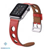 Leather Rally Apple Watch Band - Red / 42mm or 44mm