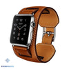 Monaco 2-in-1 Leather Cuff for Apple Watch - Brown / 42mm or 44mm