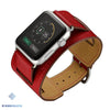 Monaco 2-in-1 Leather Cuff for Apple Watch - Red / 42mm or 44mm