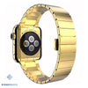 Premium Stainless Steel Link Watch Band with Butterfly Closure for Apple - Gold / 38mm or 40mm