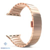 Premium Stainless Steel Link Watch Band with Butterfly Closure for Apple - Rose Gold / 38mm or 40mm